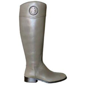 New! Tory Burch 'Ashlynn' Riding Boot Porcini Gray Size 9.5 M DD305